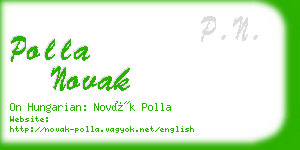 polla novak business card